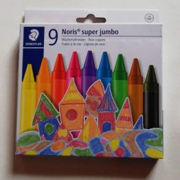 Noris Super Jumbo Wax Crayons 9pc