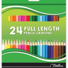 Pencil Crayons 24 Full Length